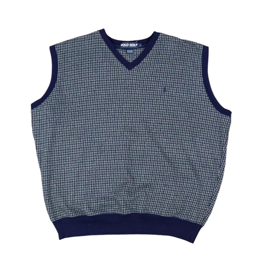 Polo Ralph Lauren Men's Green and Navy Gilet